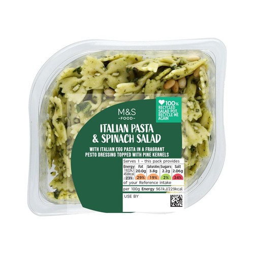 M&S Italian Pasta & Spinach Salad